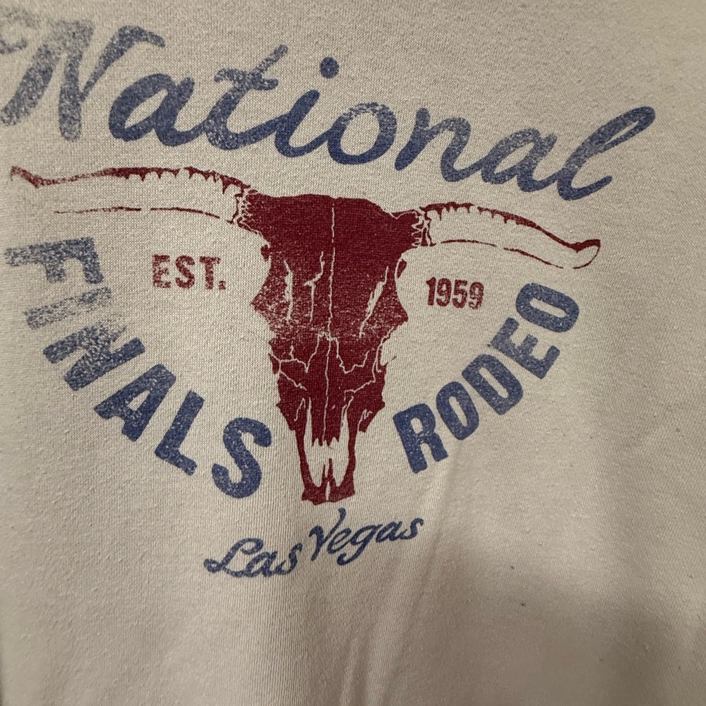 National Finals Rodeo Las Vegas Graphic Sweatshirt - Light Gray - Picture 2 of 5